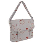 Floral Pattern Buckle Messenger Bag