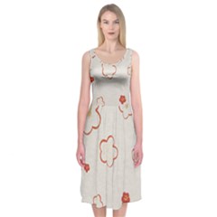 Floral Pattern Midi Sleeveless Dress from ArtsNow.com