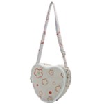 Floral Pattern Heart Shoulder Bag