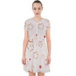 Floral Pattern Adorable in Chiffon Dress