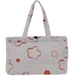 Floral Pattern Canvas Work Bag