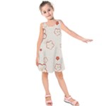 Floral Pattern Kids  Sleeveless Dress