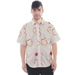 Floral Pattern Men s Short Sleeve Shirt