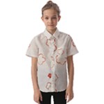 Floral Pattern Kids  Short Sleeve Shirt