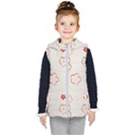 Floral Pattern Kids  Hooded Puffer Vest