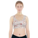 Floral Pattern Sports Bra With Pocket