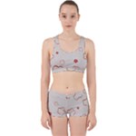 Floral Pattern Work It Out Gym Set