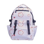 Floral Pattern Carry-on Double Buckle Travel Backpack