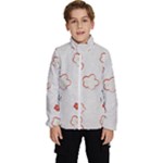 Floral Pattern Kids  High Neck Windbreaker