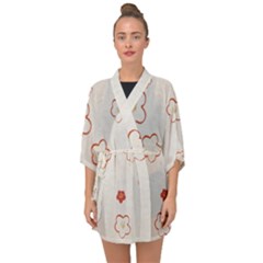 Half Sleeve Chiffon Kimono 