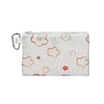 Floral Pattern Canvas Cosmetic Bag (Small)