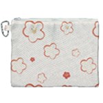 Floral Pattern Canvas Cosmetic Bag (XXL)