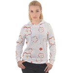 Floral Pattern Women s Overhead Hoodie