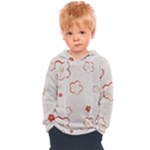 Floral Pattern Kids  Overhead Hoodie