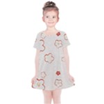 Floral Pattern Kids  Simple Cotton Dress