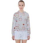 Floral Pattern Women s Tie Up Sweat