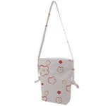 Floral Pattern Folding Shoulder Bag