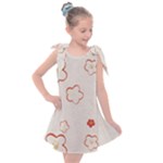 Floral Pattern Kids  Tie Up Tunic Dress