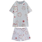 Floral Pattern Kids  Swim T-Shirt and Shorts Set