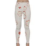 Floral Pattern Lightweight Velour Classic Yoga Leggings