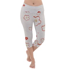 Lightweight Velour Capri Yoga Leggings 