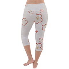 Lightweight Velour Capri Yoga Leggings 