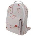 Floral Pattern Flap Pocket Backpack (Small)