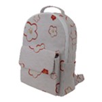 Floral Pattern Flap Pocket Backpack (Large)