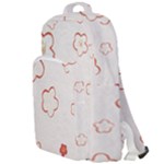 Floral Pattern Double Compartment Backpack