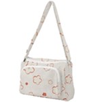 Floral Pattern Front Pocket Crossbody Bag