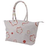 Floral Pattern Canvas Shoulder Bag