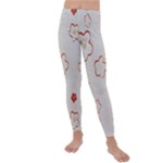 Floral Pattern Kids  Lightweight Velour Leggings