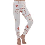 Floral Pattern Kids  Lightweight Velour Classic Yoga Leggings