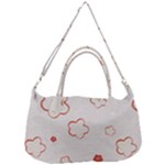 Floral Pattern Removable Strap Handbag