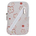 Floral Pattern Belt Pouch Bag (Large)