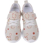 Floral Pattern Women s Velcro Strap Shoes