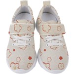 Floral Pattern Kids  Velcro Strap Shoes