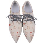 Floral Pattern Pointed Oxford Shoes