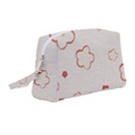 Floral Pattern Wristlet Pouch Bag (Medium)