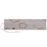 Floral Pattern Roll Up Canvas Pencil Holder (L)