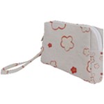 Floral Pattern Wristlet Pouch Bag (Small)