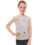 Floral Pattern Kids  Mesh Tank Top