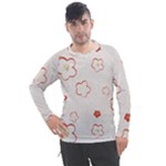 Floral Pattern Men s Pique Long Sleeve T-Shirt