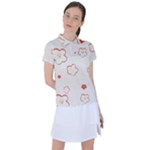 Floral Pattern Women s Polo T-Shirt