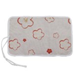 Floral Pattern Pen Storage Case (L)