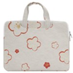 Floral Pattern MacBook Pro 13  Double Pocket Laptop Bag