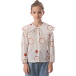 Floral Pattern Kids  Peter Pan Collar Blouse