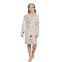 Kids  Long Sleeve Velvet Lounge Robe 