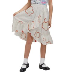 Kids  Ruffle Flared Wrap Midi Skirt 