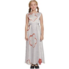 Kids  Satin Sleeveless Maxi Dress 